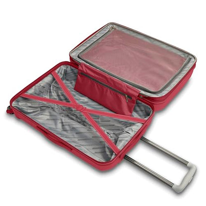 American Tourister Stratum 2.0 Expandable Hardside Luggage with Spinner Wheels, Radient Raspberry, Carry-on - color: Radient Raspberry, size: 20-Inch Carry-On