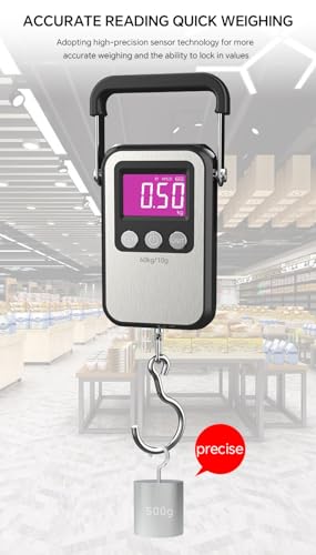 Klau Portable Rechargeable Luggage Hanging Scale,60 kg/120 lb, Black