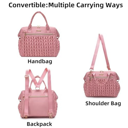 Small Diaper Bag, Medium Diaper Bag Tote, Convertible Backpack Tote Bag for Women Diaper Purse, Stylish Travel Baby Bag
