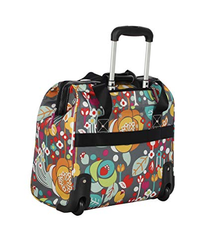 Lily Bloom Design Pattern Carry on Bag Wheeled Cabin Tote (Bliss) - color: Bliss