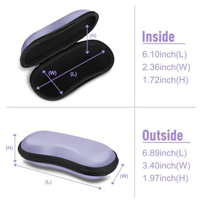 FINTIE Sunglasses Case, Hard EVA Shell Shockproof Sport Glasses Case - color: Purple