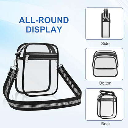 Clear Bag for Stadium Events Bulk Clear Handbag Crossbody Purse