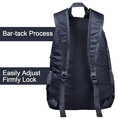 G4Free 20L Small Packable Travel Hiking Backpack for Men Women - color: Dark Blue, size: 20L