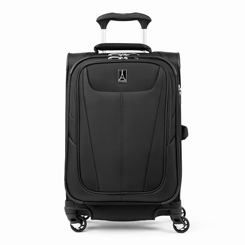Travelpro Maxlite 5 Softside Carry-On Luggage Spinner, Black, 20-Inch - color: Black, size: Compact Carry-on 20-Inch