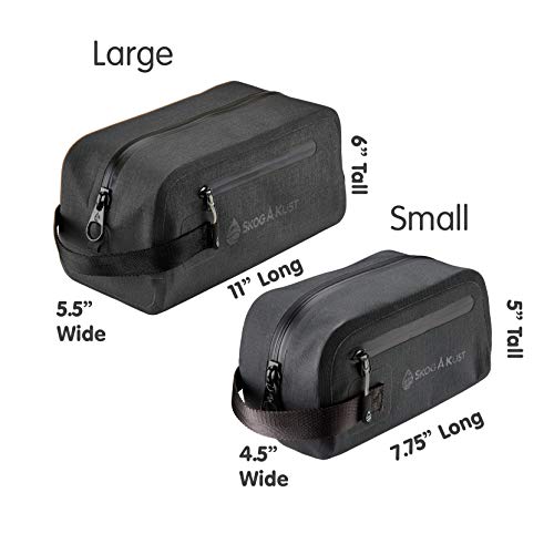 DoppSåk Waterproof & Leak-Proof Travel Toiletry Bag | Large, Black - color: Black, size: Large