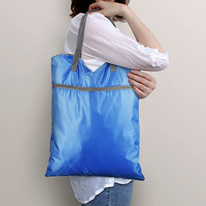Oudain 2 Pcs Travel Laundry Bags Waterproof Dirty Clothes Bag, Blue, Gray - color: Blue, Gray