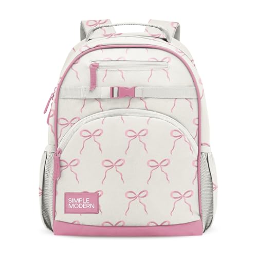 Simple Modern Kids Backpack for School, Girls, Boys | 12L | Bows - color: -Bows, style: Kids Medium