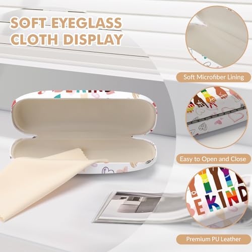 Glasses Case Hard Shell,Portable Protective Eyeglasses Case, Eyeglass Holder Box with Cleaning Cloth,for Women Men - color: Finger