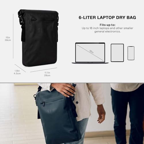 SLNT Faraday Laptop Bag - Waterproof Signal Blocking Dry Bag (6 Liter)