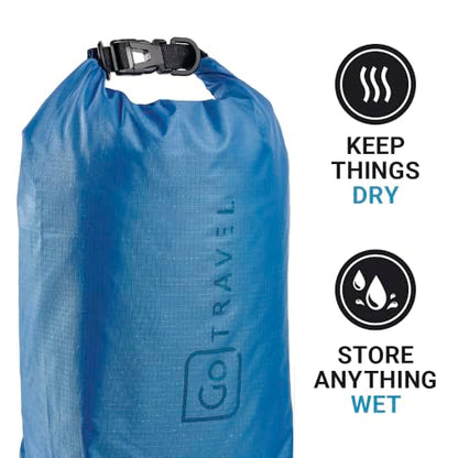 Go Travel Wet or Dry Bag, Polyester Waterproof Bag, Blue, 5 Liters
