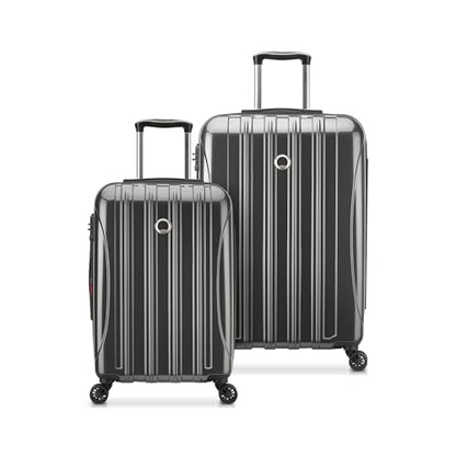 DELSEY PARIS Helium Aero Hardside Expandable Luggage with Spinner Wheels, Brushed Charcoal, 2-Piece Set (21/24) - color: Brushed Charcoal, size: 2-Piece Set (21/24)