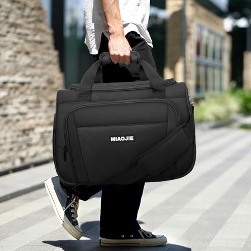 Underseat Carry On Luggage Bag, Lightweight Travel Tote Bag for Travel - color: Black, size: 18IN