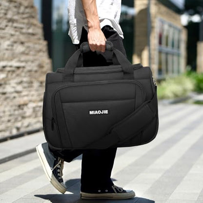 Underseat Carry On Luggage Bag, Lightweight Travel Tote Bag for Travel - color: Black, size: 18IN