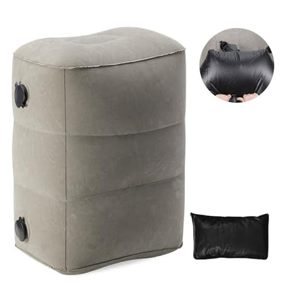 Inflatable Foot Rest Pillow for Air Travel Airplane Foot Rest Pillow Adjustable Height Leg Pillow Bed for Kids Toddler Suitable for Car,Train,Office Travel