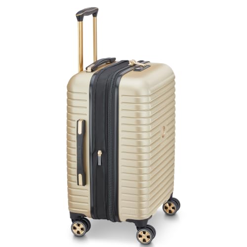 DELSEY PARIS Cruise 3.0, 20 Inch Carry-On Hardside Luggage, Gold - color: Gold, size: Carry on 20 Inch