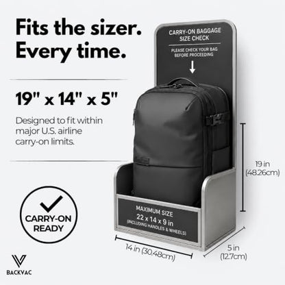 Travel Backpack 60L Expandable Air Compression System Water Resistant TSA Lock Carry-On Suitcase Luggage (Air Pump Not Included) - color: Pastel Blue