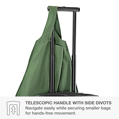 Traveler's Choice Markham Hardside Expandable Luggage with Double Spinner Wheels, Carry-On 22-Inch Suitcase, TSA Lock, Green - color: Green, size: 22-Inch Carry-on