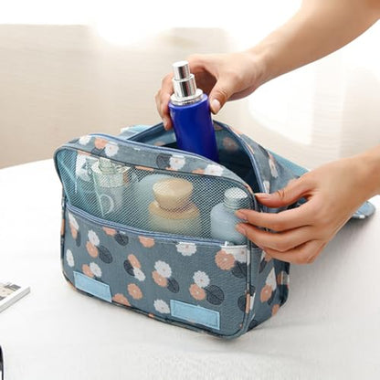 Sechunk Waterproof Travel Toiletry Bags Hanging Multi-function Cosmetic Bag Makeup Bag for Women (pinkSmile) - color: pinkSmile