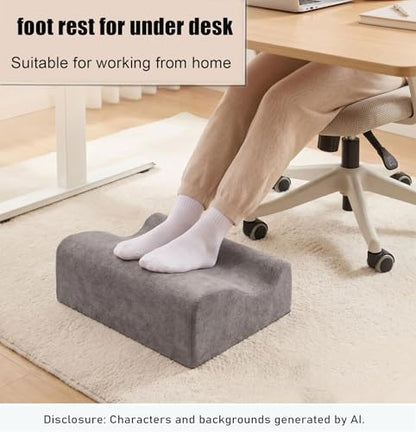 Work Foot Rest Under Desk,Comfort Foot Rest for Couch - color: Dark Gray