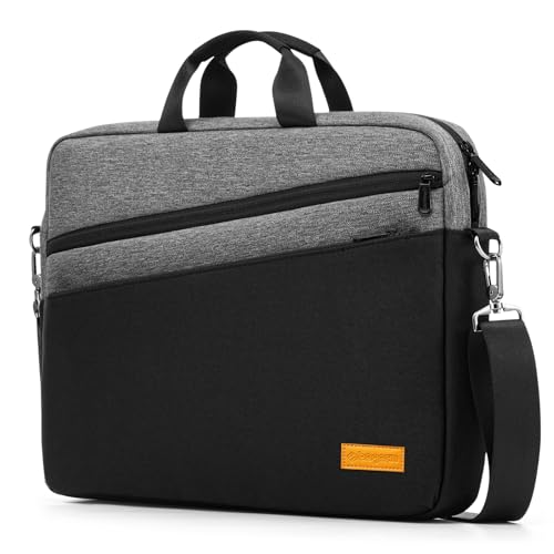 bagasin 15 15.6 16 inch Laptop Computer PC Shoulder Bag Carrying Case - color: Grey, size: 15-16