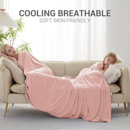 Marchpower Arc-Chill Cooling Blanket for Hot Sleepers Queen Size Pink - color: Pink, size: Queen 79" X 86"