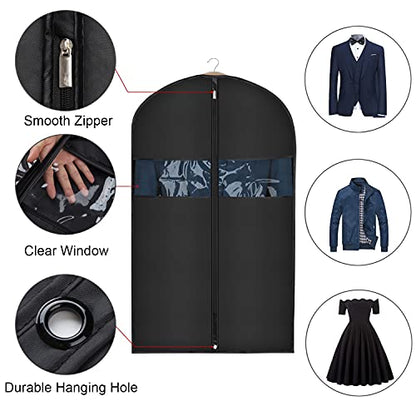 Univivi Suit Cover Bag Garment Bag for Closet Storage, 43 Inch, Set of 16 - size: 24"X43"-16pcs - Oxford