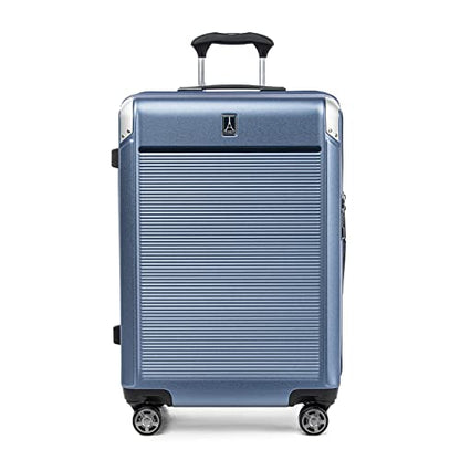 Travelpro Platinum Elite Hardside Checked Luggage, Dark Sky, 25-Inch - color: Dark Sky Blue, size: Checked- Medium 25-Inch