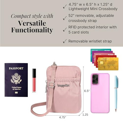 Baggallini RFID Bryant Pouch - color: Woodrose