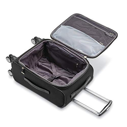 Samsonite Solyte DLX Softside Expandable Luggage with Spinner Wheels, Midnight Black, 2-Piece Set (20/25) - color: Midnight Black, size: 2-Piece Set (20/25)