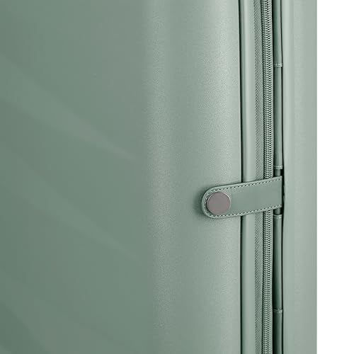 ROLLINK Foldable Mono Large Checked Suitcase 29” – Hardshell Luggage, Double Spinner Wheels, TSA Lock, Lightweight & Durable Travel Case – Scratch, Water & Impact Resistant (Hedge Green) - color: Hedge Green, size: Large Checked