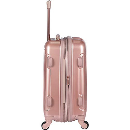 kensie TSA-Lock Hardside Spinner Luggage, Metal Gray, 20-Inch - color: Gun Metal, size: 20-Inch (Single)