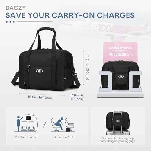 40x30x20 cm Travel Bag Foldable,Lightweight Gym Bags for Women Men,16x12x8 inch Personal Item Bag for Airlines, 25L Waterproof Travel Duffel Bags for Carry on Weekender Overnight Hospital Gray