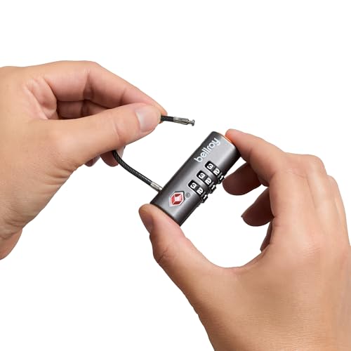 Bellroy Travel Lock Duo (Set of 2 TSA Luggage Locks with Flexible Fit and Combination Function) - Graphite
