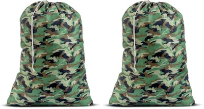 Handy Laundry XL Nylon Laundry Bag 22"x32" 2-Pack, Heavy Duty, Camouflage - color: Camouflage, size: 22" x 32" (Pack of 2)