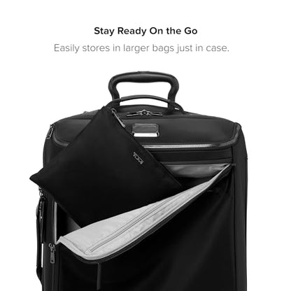 TUMI - Just In Case Foldable Backpack - Lightweight, Compact Travel Backpack - For One Bag Travel - 15.5" X 12.3" X 4.5" - Black with Gunmetal Hardware - color: Black/Gunmetal