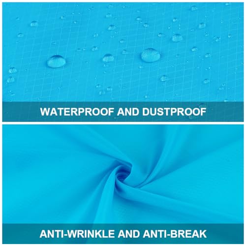 Ainiv Picnic Blanket, Mini Pocket Beach Mat 43.3 x 55.1IN (2-3 People) - color: Blue, size: 43.3 x 55.1''(M for 2-4 person)