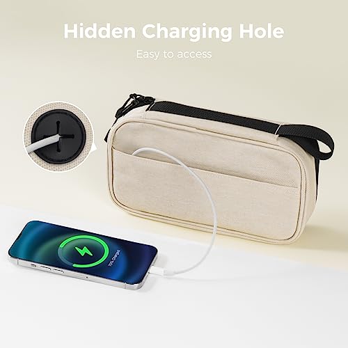 pack all Clear Electronic Organizer, Compact TPU Cable Organizer Bag - color: Beige