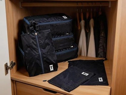 Traveleez - FOLDIT Packing Cubes, 6 pcs (Navy Blue) - color: Navy Blue