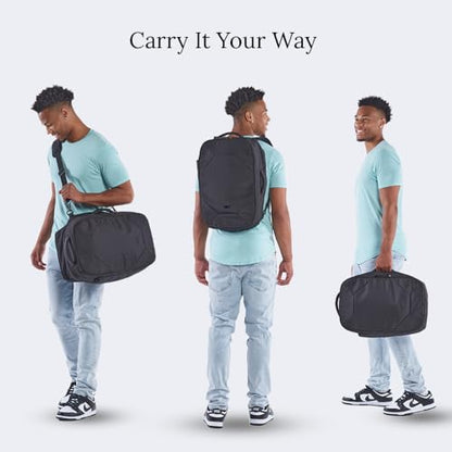 Knack Convertible Travel Duffel Backpack, 15.6-Inch Laptop, 24L-40L - color: Midnight Black, style: Convertible Duffel