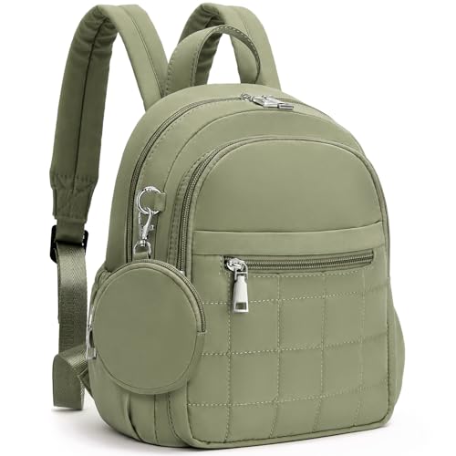 Mini Backpack for Women, Anti Theft RFID Small Travel Backpack - color: Green