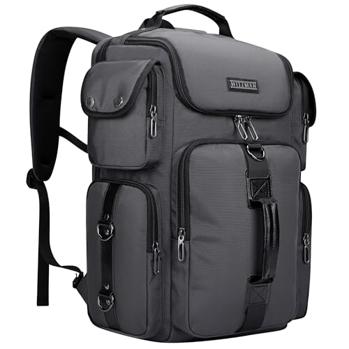 WITZMAN Travel Backpack for Men Carry-on Laptop Backpack - color: Upgrade Silvery Grey