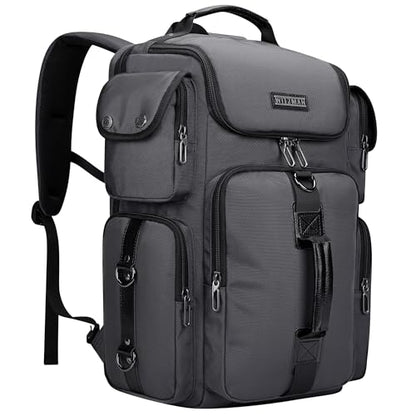 WITZMAN Travel Backpack for Men Carry-on Laptop Backpack - color: Upgrade Silvery Grey