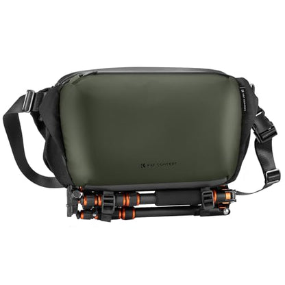 K&F CONCEPT Large Camera Sling Bag, Everyday Shoulder Bag - color: 14 Deep Green Large