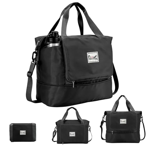 Foldable Travel Bag,Travel Duffle Bag,Foldable Duffle Bag for Travel - color: Black