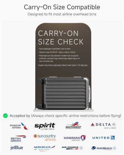 LUGGEX 2-Piece Zipperless Luggage Set, 20/24 Inch, Charcoal Metallic - color: Charcoal Metallic, size: 2 Piece Set（20/24）