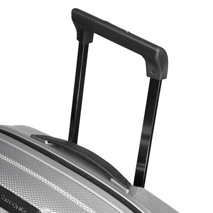 Samsonite Proxis Global Carry-On Hardside Luggage with Dual Spinner Wheels, Airline Approved - Innovative Roxkin™ Lightweight Shell With Ultimate Durability- TSA Lock, Telescopic Handle - Silver - color: Silver, size: International Carry-On