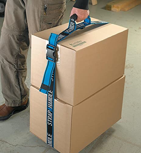 6' Carrying Strap with Handle | Adjustable Belt | Heavy Duty, Easy, Safe, Secure, Lifting, Moving, Carry Strap for Boxes, Groceries | Best Luggage Strap (Strap-A-Handle 6ft. Length, 40lb. Capacity) - color: 6' Length, 40lb. capacity