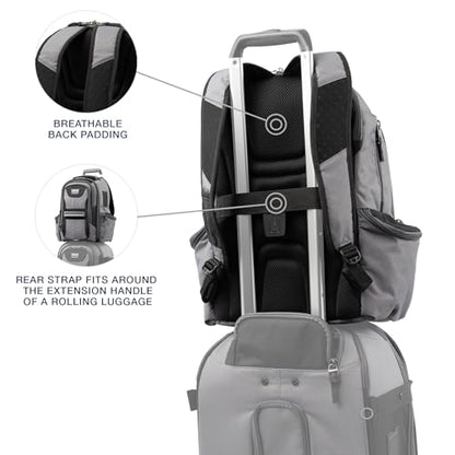 Travelpro Bold Softside Checked Medium Luggage & Backpack Set, Grey/Black - color: Grey, size: Medium