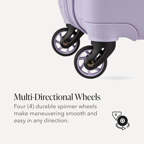SWISSGEAR Signature Hardside Expandable Carry-On Spinner Luggage, ABS Construction, TSA-Friendly Lock, and Built-In Cupholder, Evening Haze, 19-Inch - color: Evening Haze, size: Carry-On 19-Inch