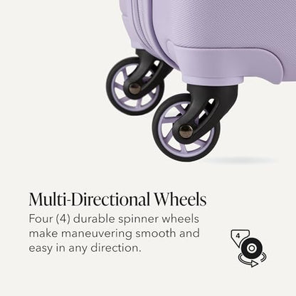 SWISSGEAR Signature Hardside Expandable Carry-On Spinner Luggage, ABS Construction, TSA-Friendly Lock, and Built-In Cupholder, Evening Haze, 19-Inch - color: Evening Haze, size: Carry-On 19-Inch